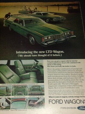 Ford Wagon Full Page Magazine Advertisement